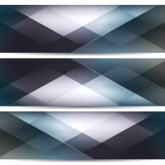 Blue mosaic banners N2