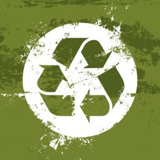 Grunge Recycle Symbol