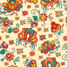 Seamless texture with flowers N126