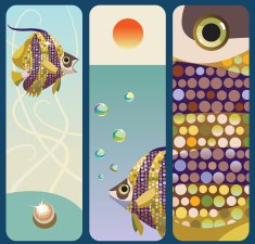 Three tropical fishes
