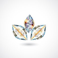 abstract floral shape background