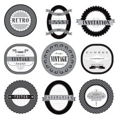 Black and White Vintage Frames N4