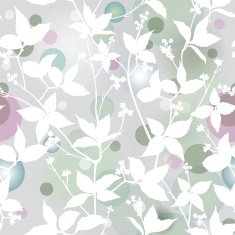 Jasmine branches Gentle garden splatted seamless wallpaper