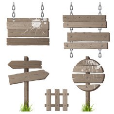 Wooden Signs N14