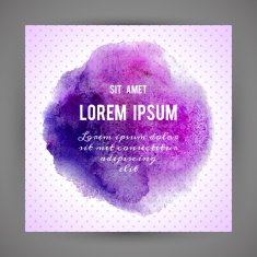 Designed abstract watercolor background design element N5