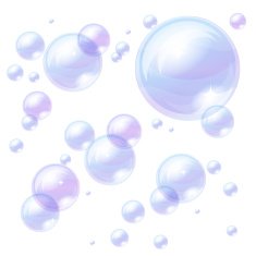 Blue bubbles background vector image N2