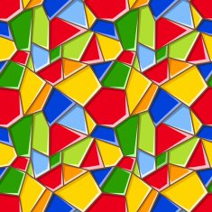 Stained glass Vector seamless background
