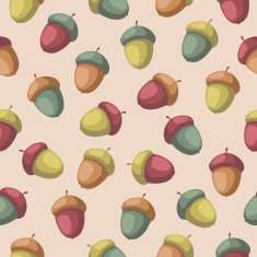 Seamless background with acorns N2