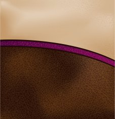 Curved leather header or footer N2