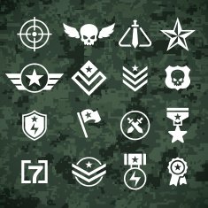 Military Symbols and Camoflage Pattern N2