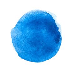 Blue watercolor circle