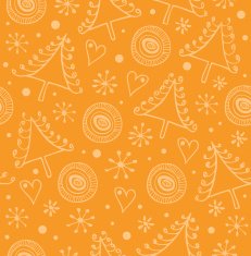 Christmas orange seamless background N2