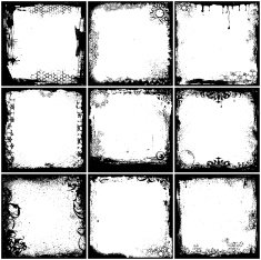 Grunge frame set N16