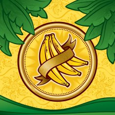 Bananas icon & graphic elements