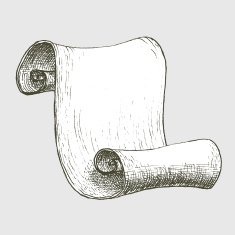 Scroll Curly Paper Ink Illustration N2