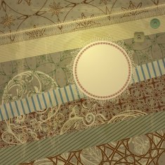 vector spring retro scrapbook design pattern