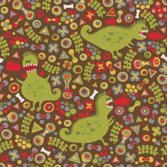 Cute dragons seamless background N2