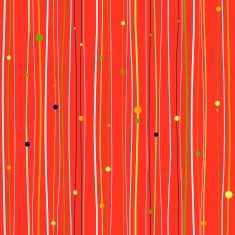 Lines and dots on a red background Seamless vector pattern N2