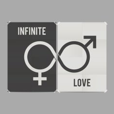 infinite love concept poster design