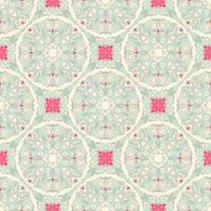 seamless leaf blue pattern