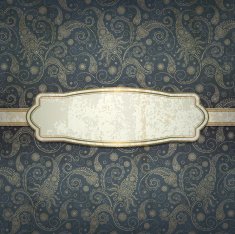 vintage background with golden pattern N5
