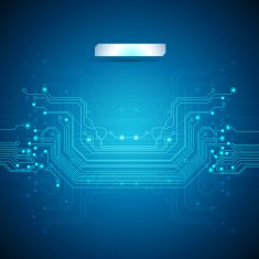 Abstract Technology Blue Background N4