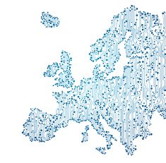 European Union Map for High Tech Design N2