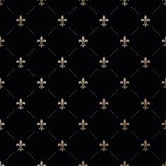 Seamless vector gold pattern with Fleur-de-lis N2
