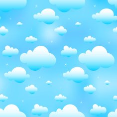 seamless blue clouds