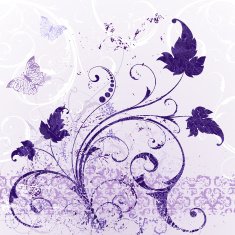 Swirls with butterflies N2
