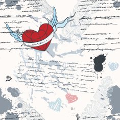 Handwriting Seamless vector background N9