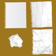 Crumpled Paper in Vector