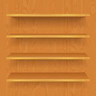 Wooden Bookshelves