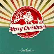 Retro Christmas Frame N5