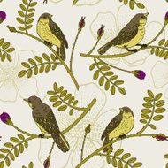 Seamless pattern with birds N27