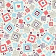 Doodle Squares Seamless Pattern Background N2