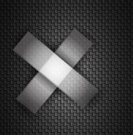 Vector crossed sticky tapes on textured background