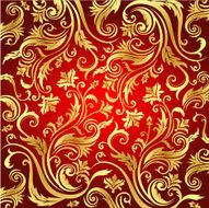 vintage red&amp;gold background N2