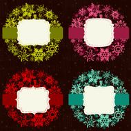 Colorful Snow Ball Frames
