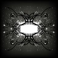Ink splash frame