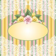 striped floral background N2