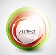 Abstract swirl sphere background