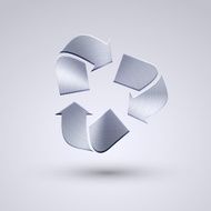 Vector full metal icon on blue background Eps10 N124