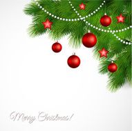 Vector Merry Christmas Greeting Card N3