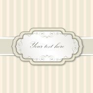 Vintage frame over seamless line background