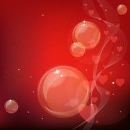 Red bubbles background N2