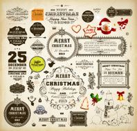 Vintage Retro Labels Icon Set N9
