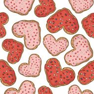 Seamless pattern with cookies N7
