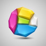 Abstract background in origami style N2