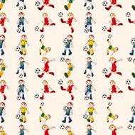 seamless soccer player pattern N2